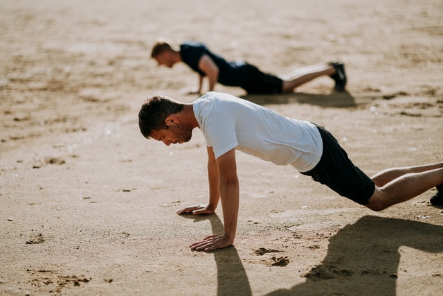 Exercising on the beach is one of the ways to boost your testosterone levels naturally